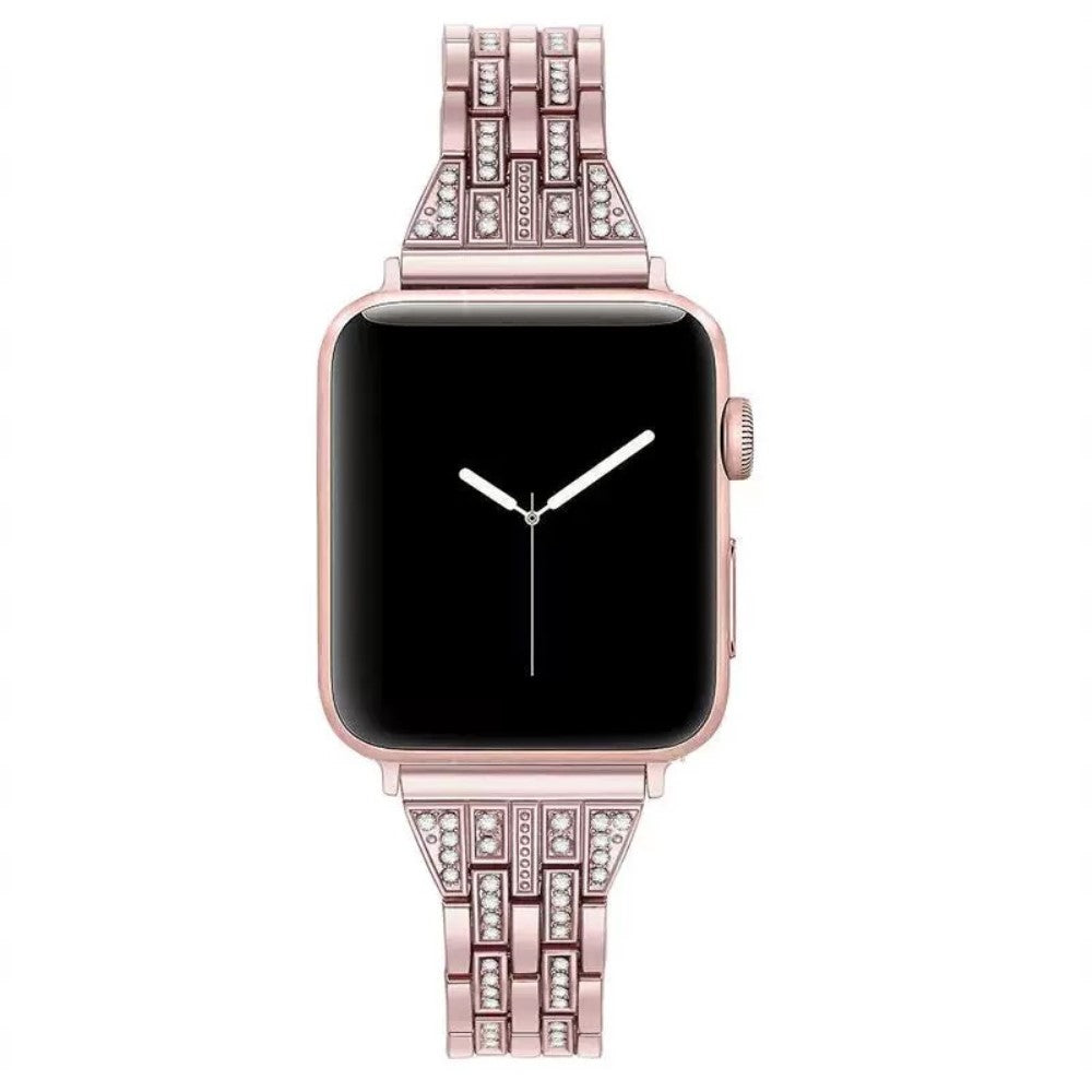 Helt vildt pænt Universal Apple Metal og Rhinsten Rem - Pink#serie_2