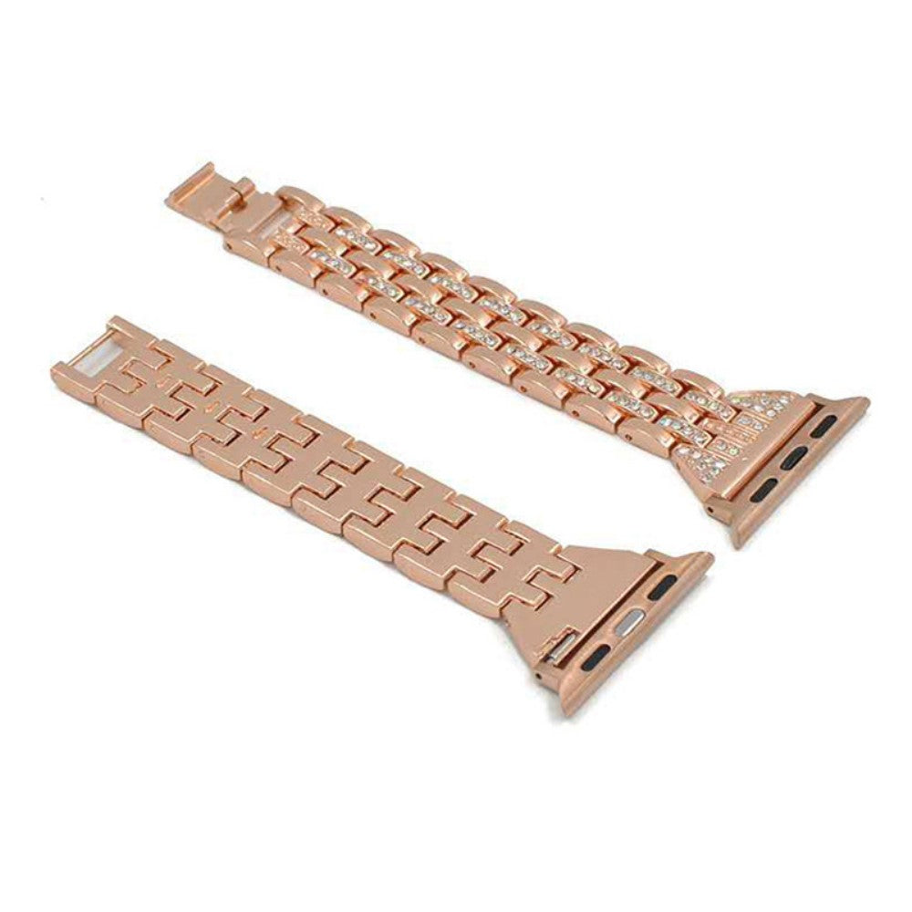 Helt vildt pænt Universal Apple Metal og Rhinsten Rem - Pink#serie_4