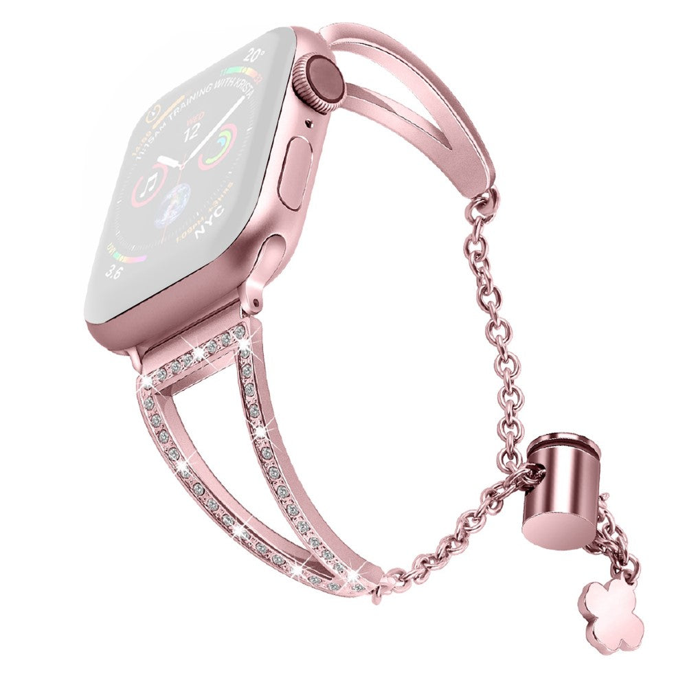 Mega skΓΈn Universal Apple Metal og Rhinsten Rem - Pink#serie_1