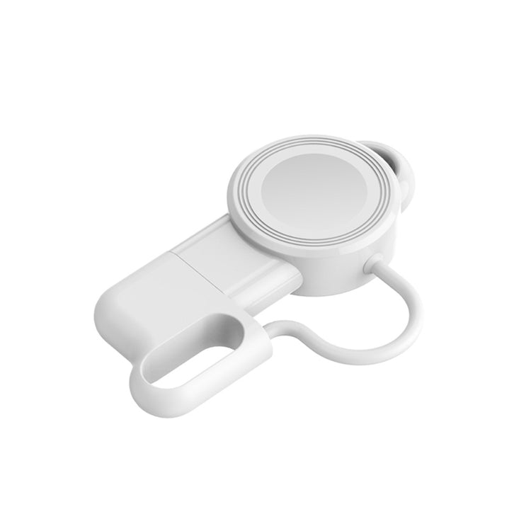1m Silikone Universal Apple Trådløs   USB Ladestation - Hvid#serie_366