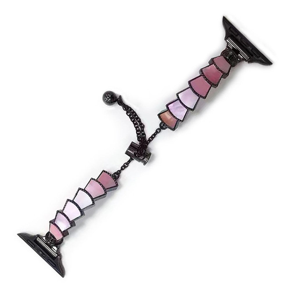 Meget kønt Universal Apple Metal og Rhinsten Rem - Sort#serie_2