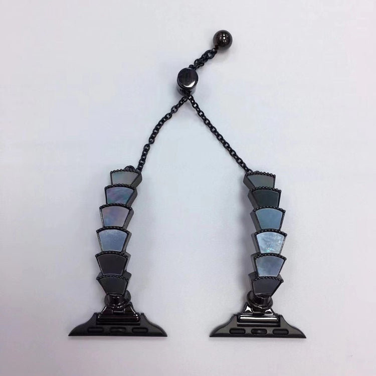 Meget fantastisk Universal Apple Metal og  Rhinsten Urrem - Sort#serie_3