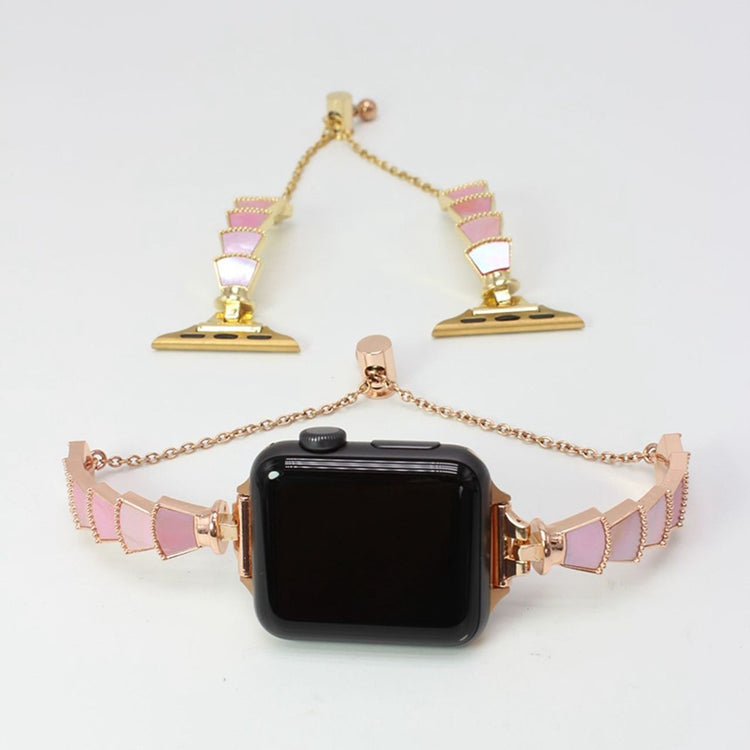 Meget fantastisk Universal Apple Metal og  Rhinsten Urrem - Guld#serie_4