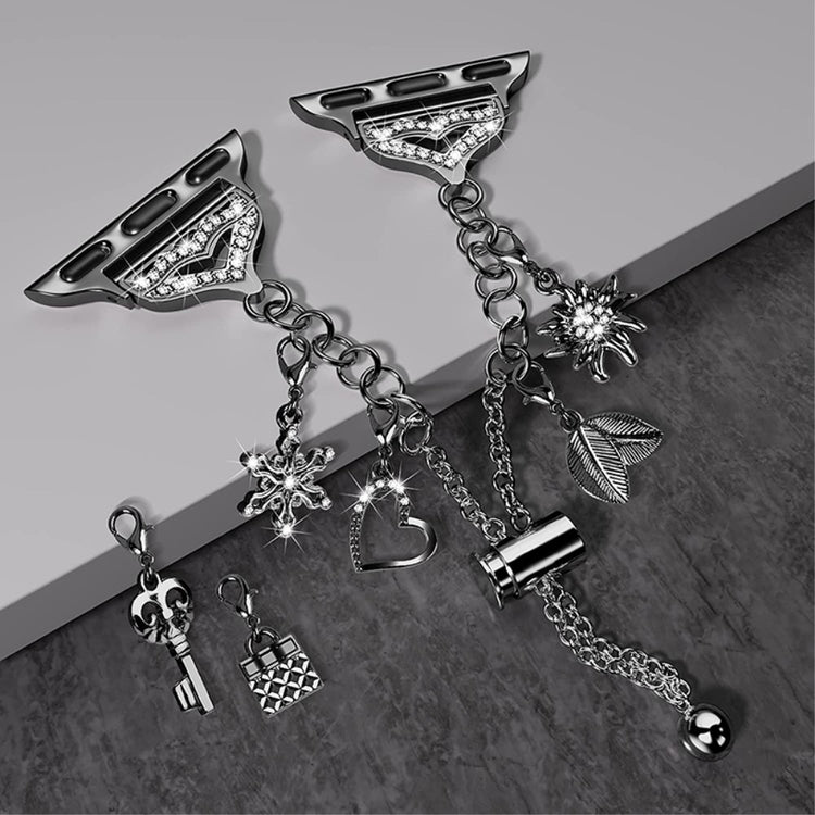 Meget skøn Universal Apple Metal Urrem - Sort#serie_1