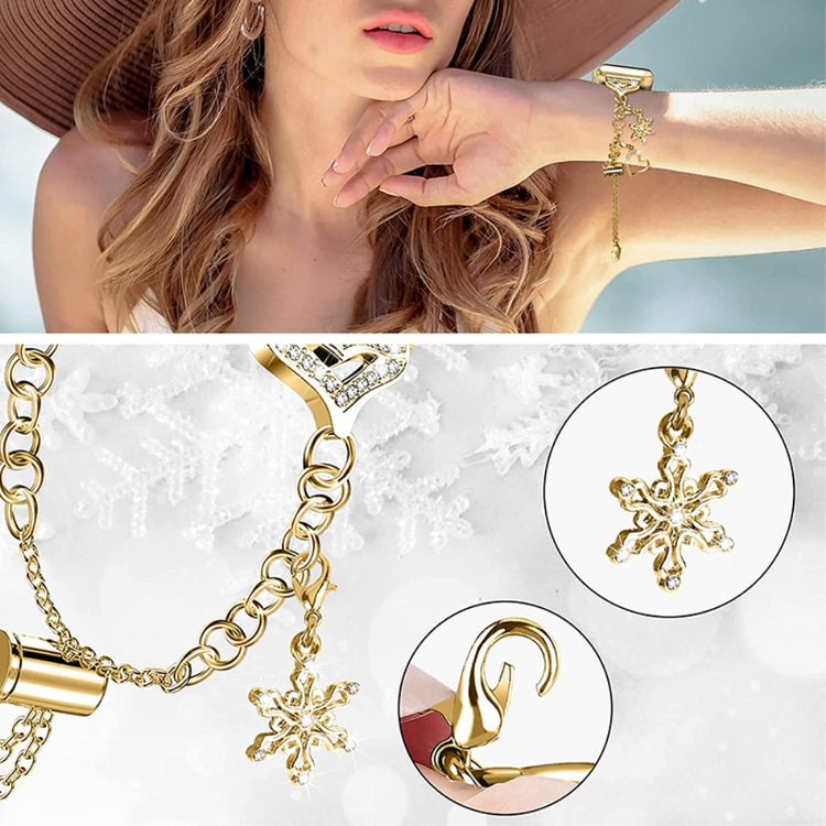 Meget skøn Universal Apple Metal Urrem - Guld#serie_2