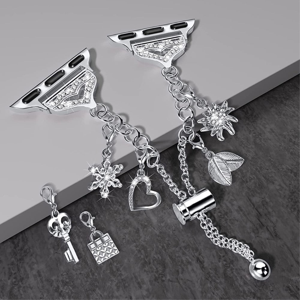 Meget skøn Universal Apple Metal Urrem - Sølv#serie_4