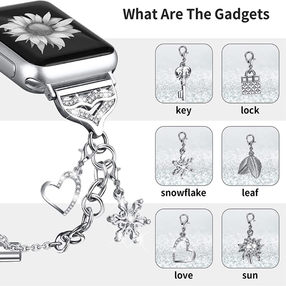 Meget skøn Universal Apple Metal Urrem - Sølv#serie_4