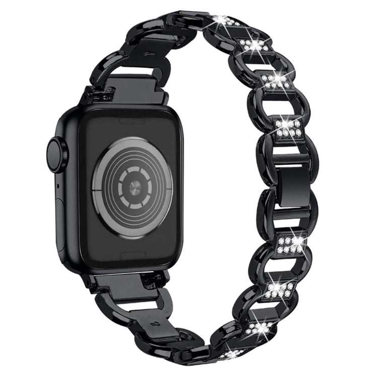 Vildt fint Universal Apple Metal og Rhinsten Rem - Sort#serie_1