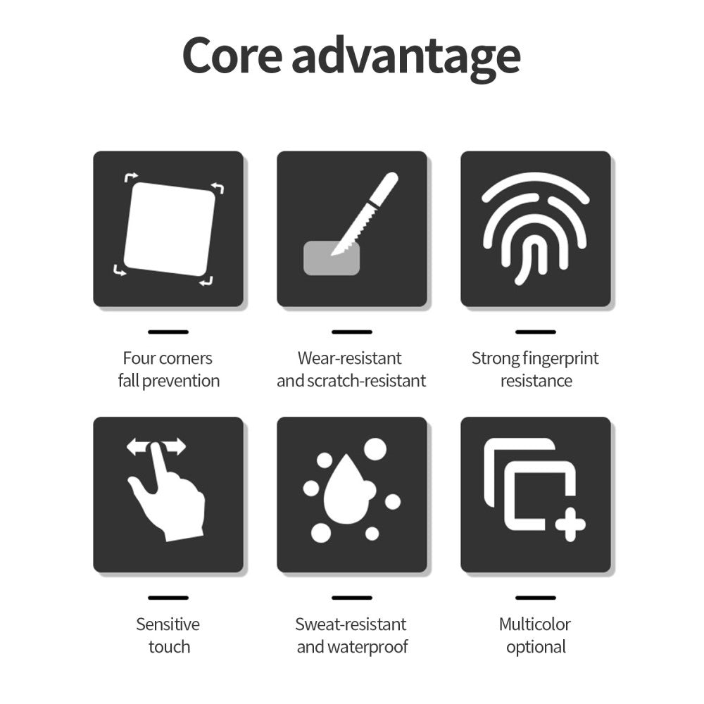 Vildt Fint Universal Apple Cover med Skærmbeskytter i Plastik og Hærdet Glas - Gennemsigtig#serie_5