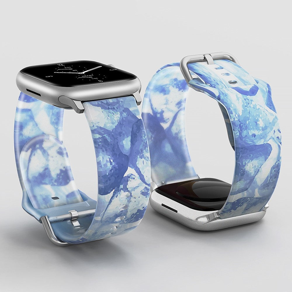 Super sejt Universal Apple Silikone Rem - Blå#serie_1