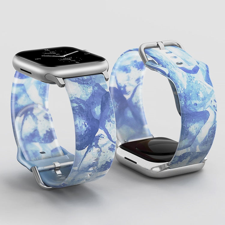 Super sejt Universal Apple Silikone Rem - Blå#serie_1