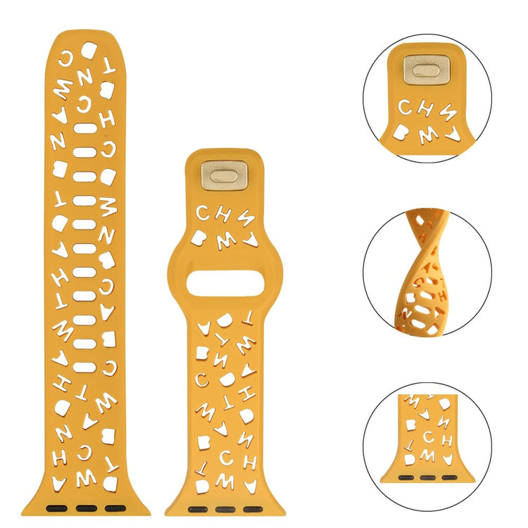 Super cool Universal Apple Silikone Rem - Orange#serie_5