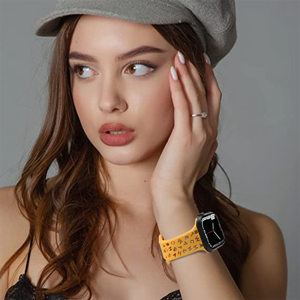 Super cool Universal Apple Silikone Rem - Orange#serie_5