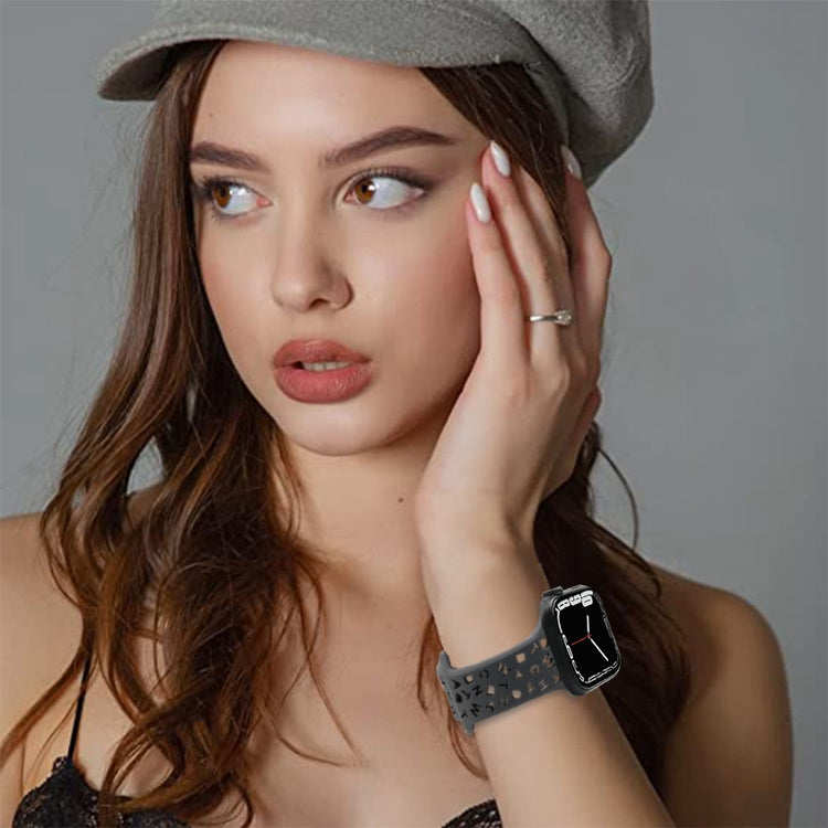 Super cool Universal Apple Silikone Rem - Sølv#serie_9