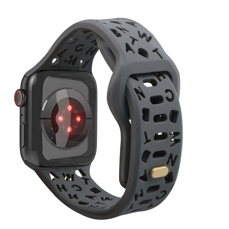 Meget flot Universal Apple Silikone Rem - Sølv#serie_9