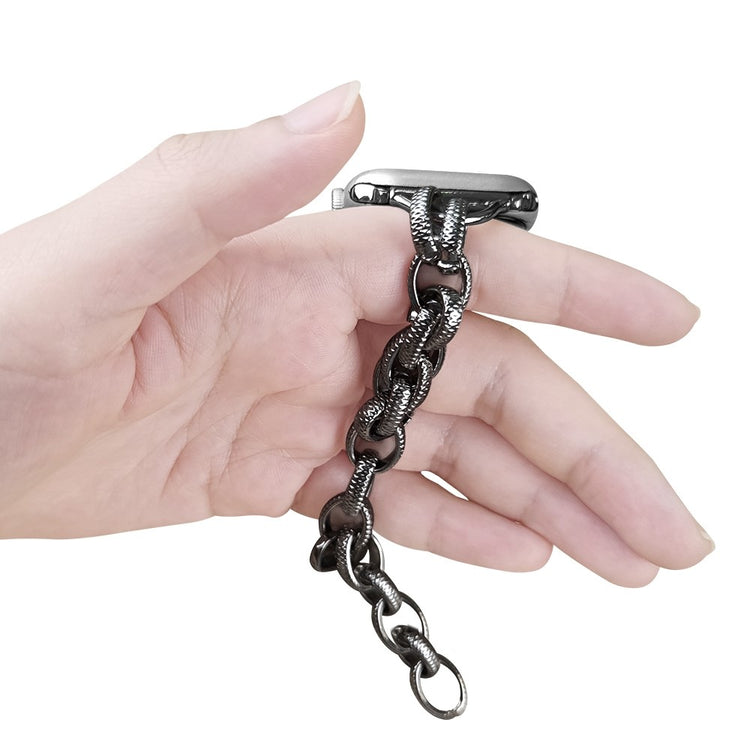 Helt vildt kønt Universal Apple Metal Rem - Sort#serie_1