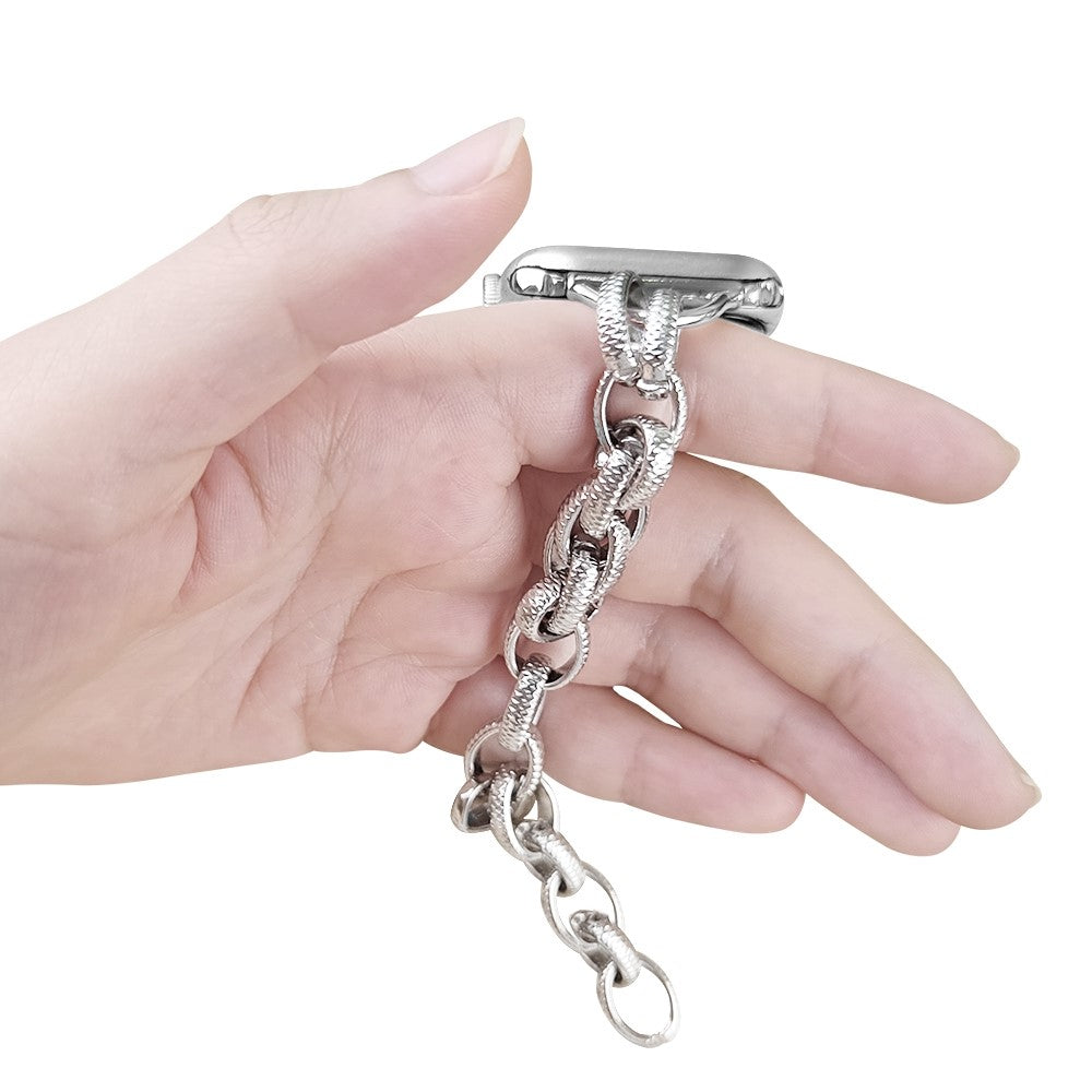 Helt vildt kønt Universal Apple Metal Rem - Sølv#serie_2