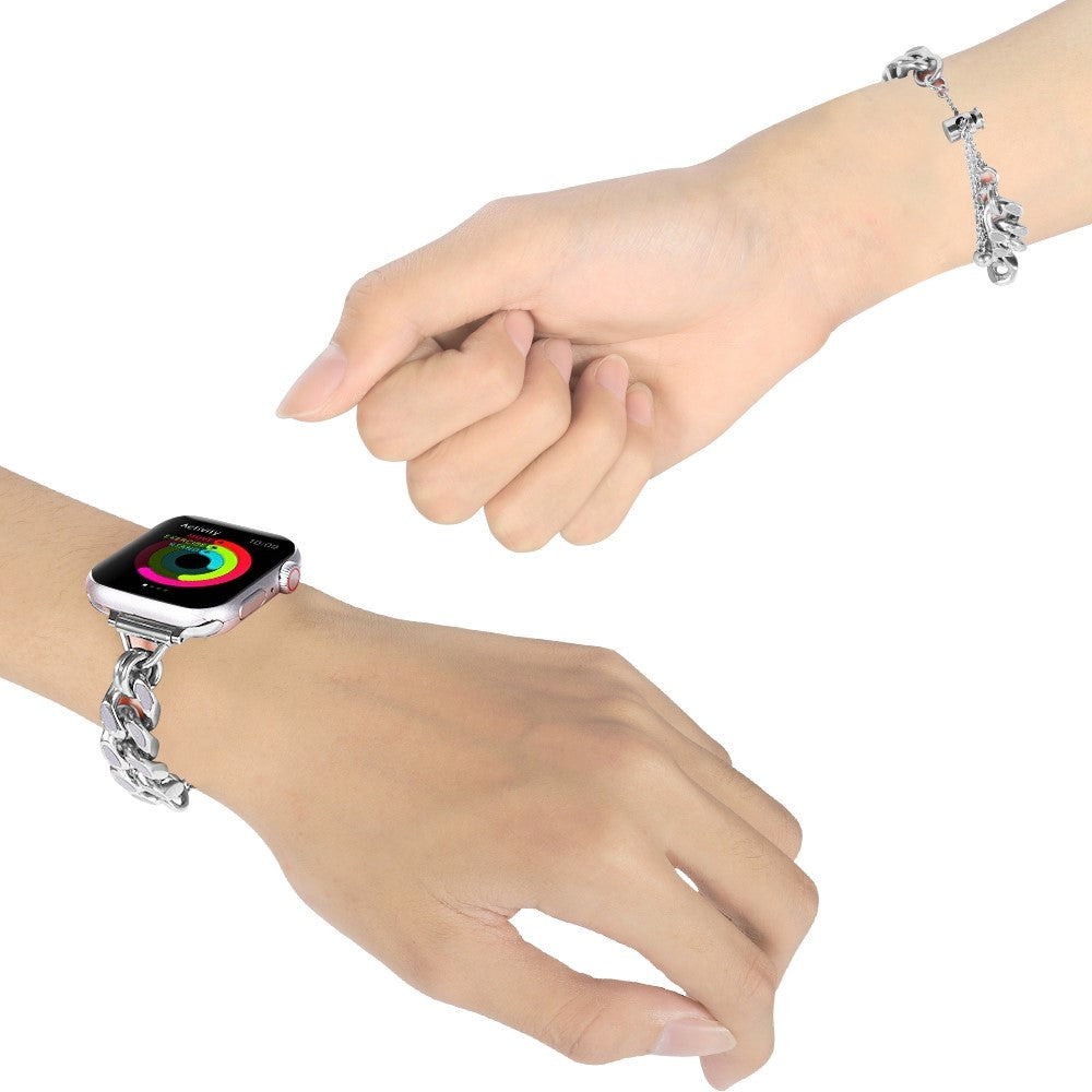 Super slidstærk Universal Apple Metal Rem - Sølv#serie_2