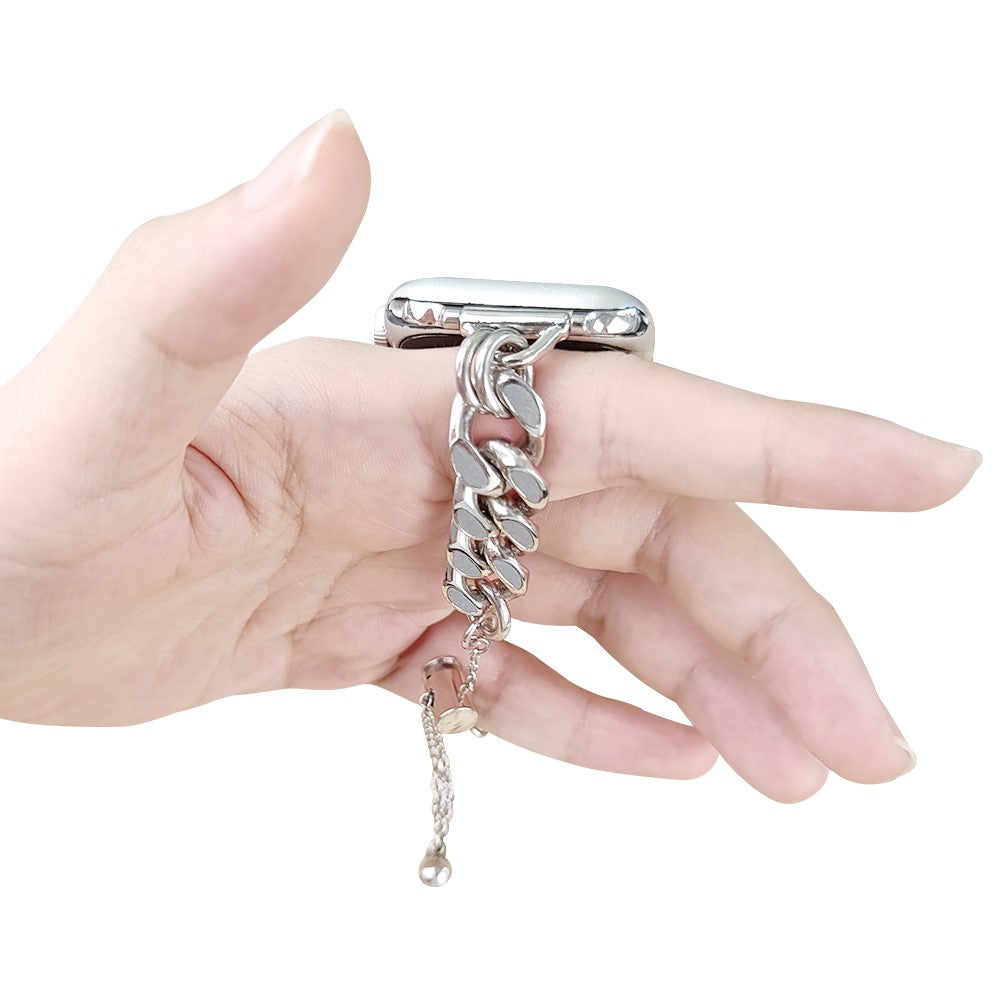 Super slidstærk Universal Apple Metal Rem - Sølv#serie_2