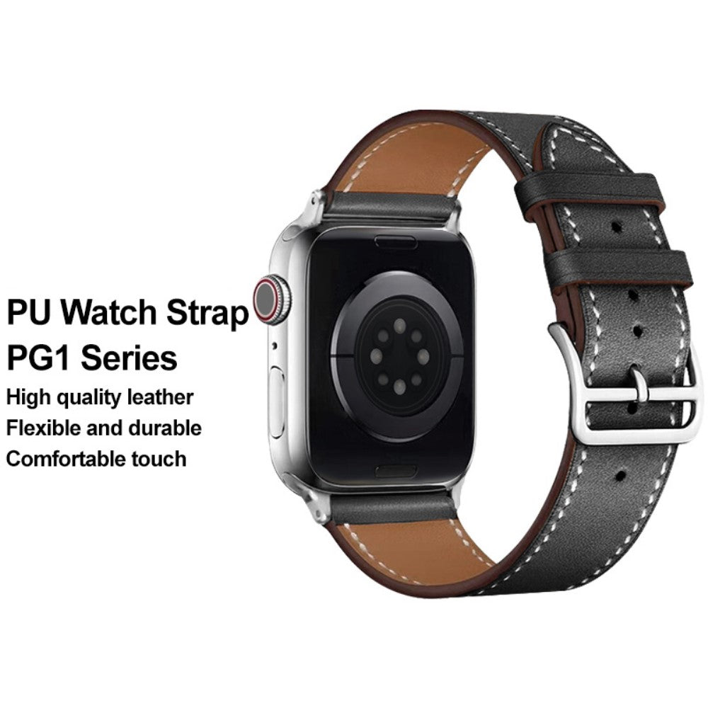 Helt vildt elegant Universal Apple Kunstlæder Rem - Sort#serie_1