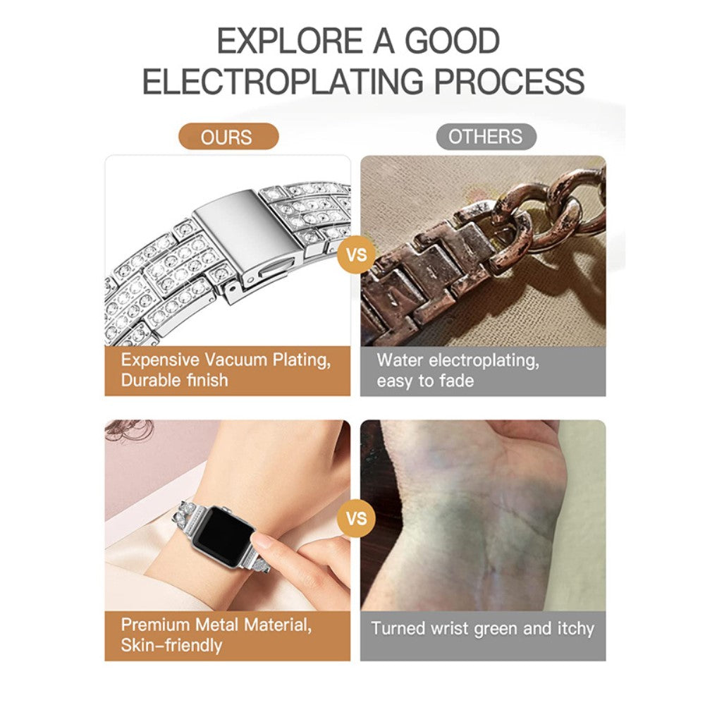 Komfortabel Universal Apple Metal Rem - Sølv#serie_4