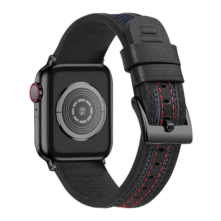 Fortrinligt Universal Apple Ægte læder og Nylon Rem - Sort#serie_4