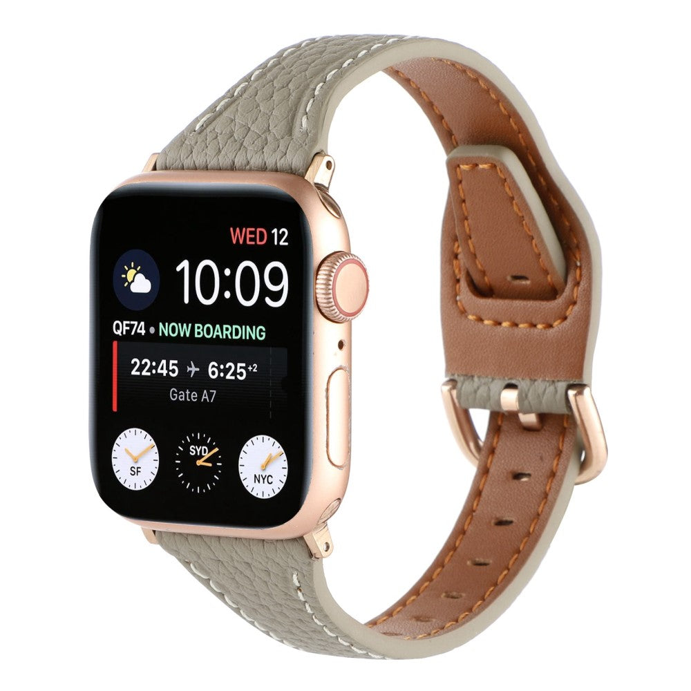 Super fed Universal Apple Ægte læder Rem - Sølv#serie_1