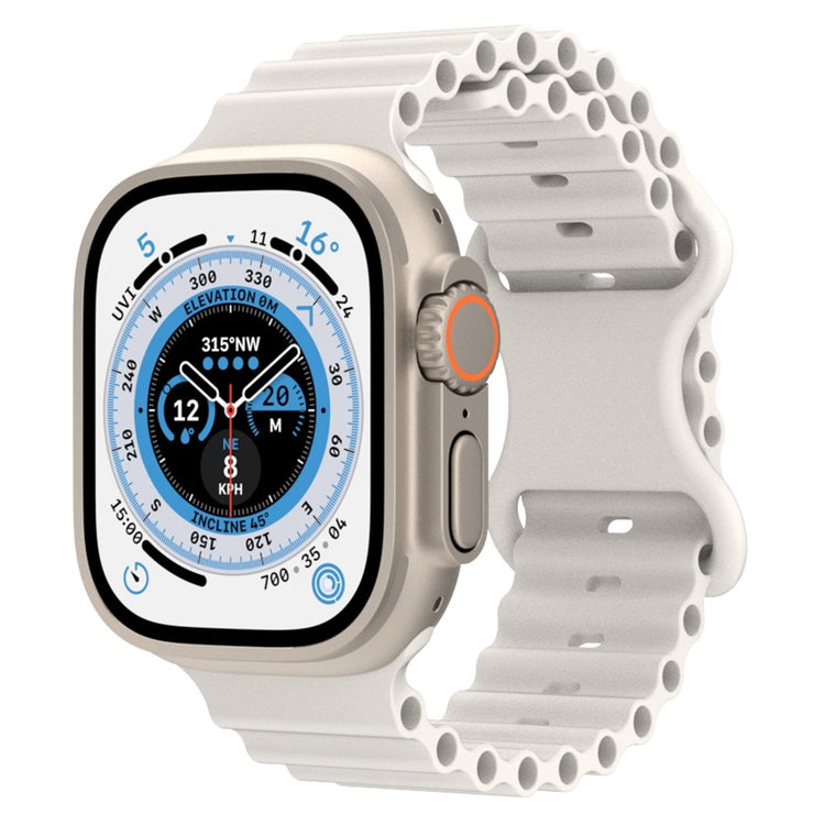 Meget fed Universal Apple Silikone Rem - Hvid#serie_3