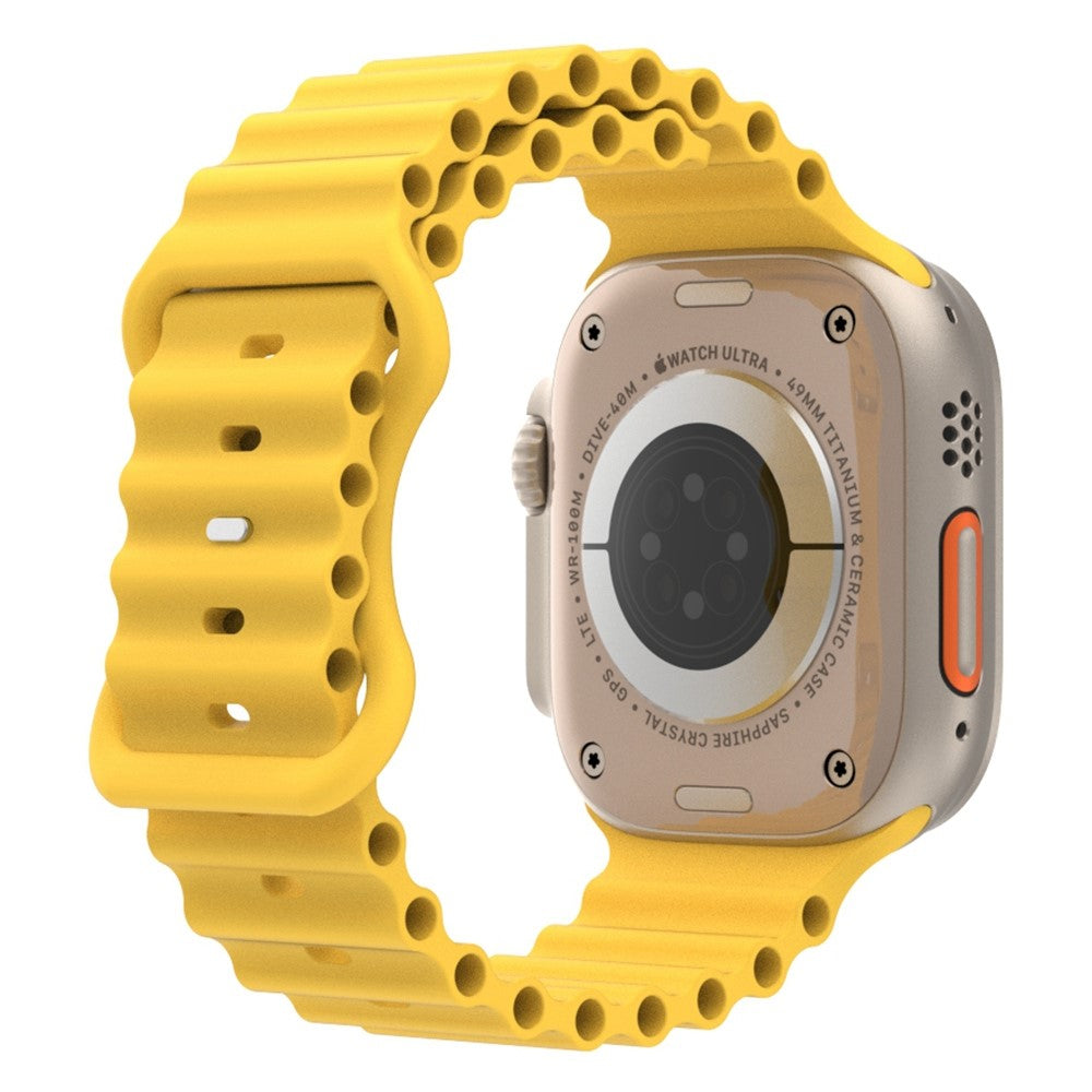 Meget fed Universal Apple Silikone Rem - Gul#serie_8