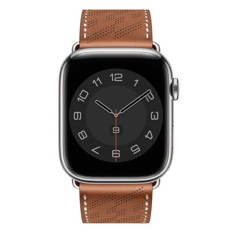 Meget elegant Universal Apple Ægte læder Rem - Brun#serie_4