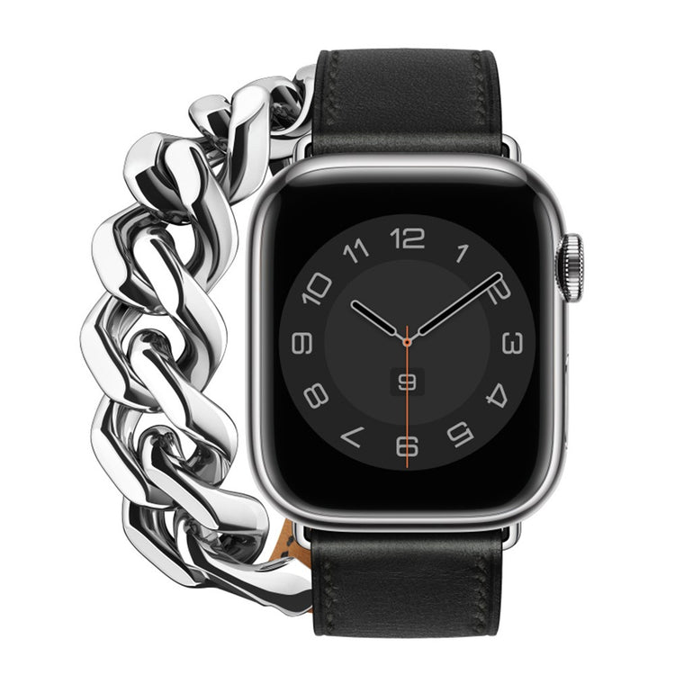 Meget flot Universal Apple Ægte læder Rem - Sort#serie_105