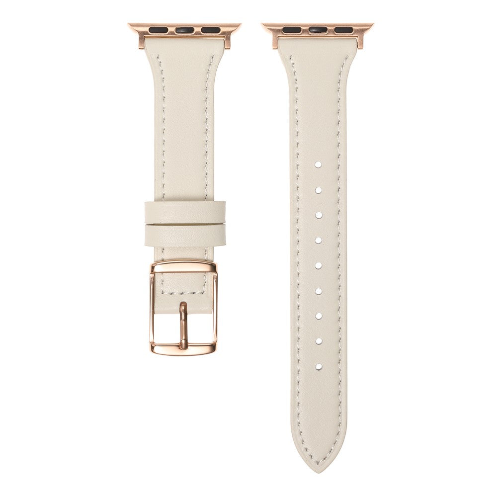Smuk Universal Apple Ægte læder Rem - Hvid#serie_5