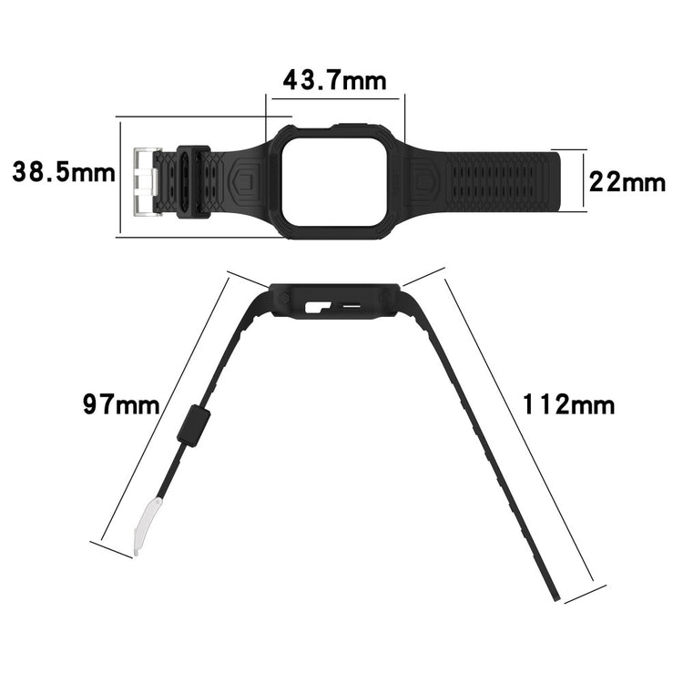 Meget Skøn Plastik Universal Rem passer til Apple Smartwatch - Hvid#serie_8