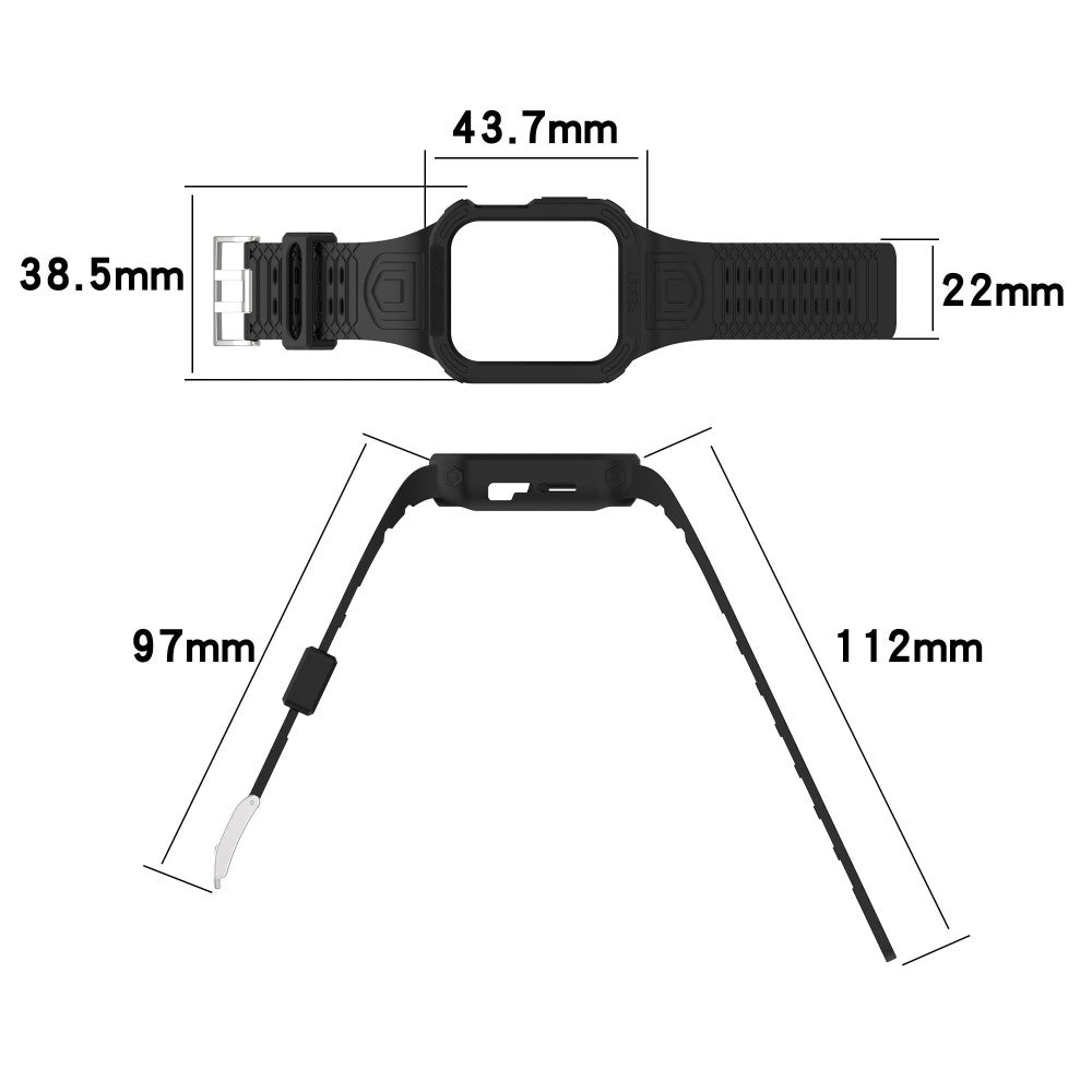 Meget Skøn Plastik Universal Rem passer til Apple Smartwatch - Hvid#serie_8