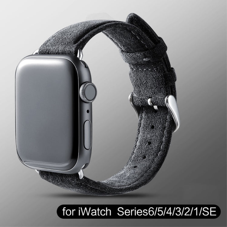 Super Elegant Kunstlæder Universal Rem passer til Apple Smartwatch - Sølv#serie_1