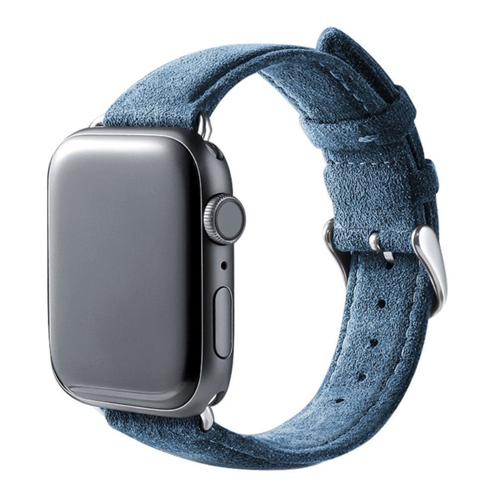 Super Elegant Kunstlæder Universal Rem passer til Apple Smartwatch - Blå#serie_2