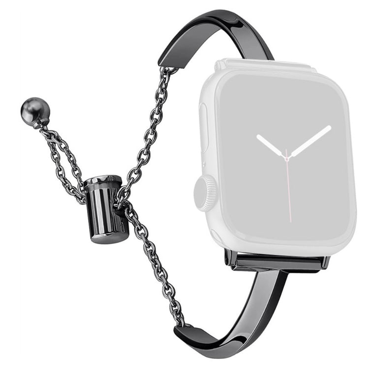 Meget Smuk Metal Universal Rem passer til Apple Smartwatch - Sort#serie_2
