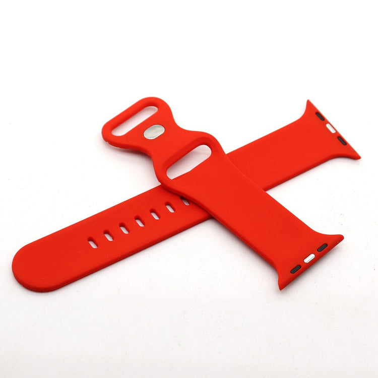 Mega slidstærk Universal Apple Silikone Urrem - Sort#serie_2