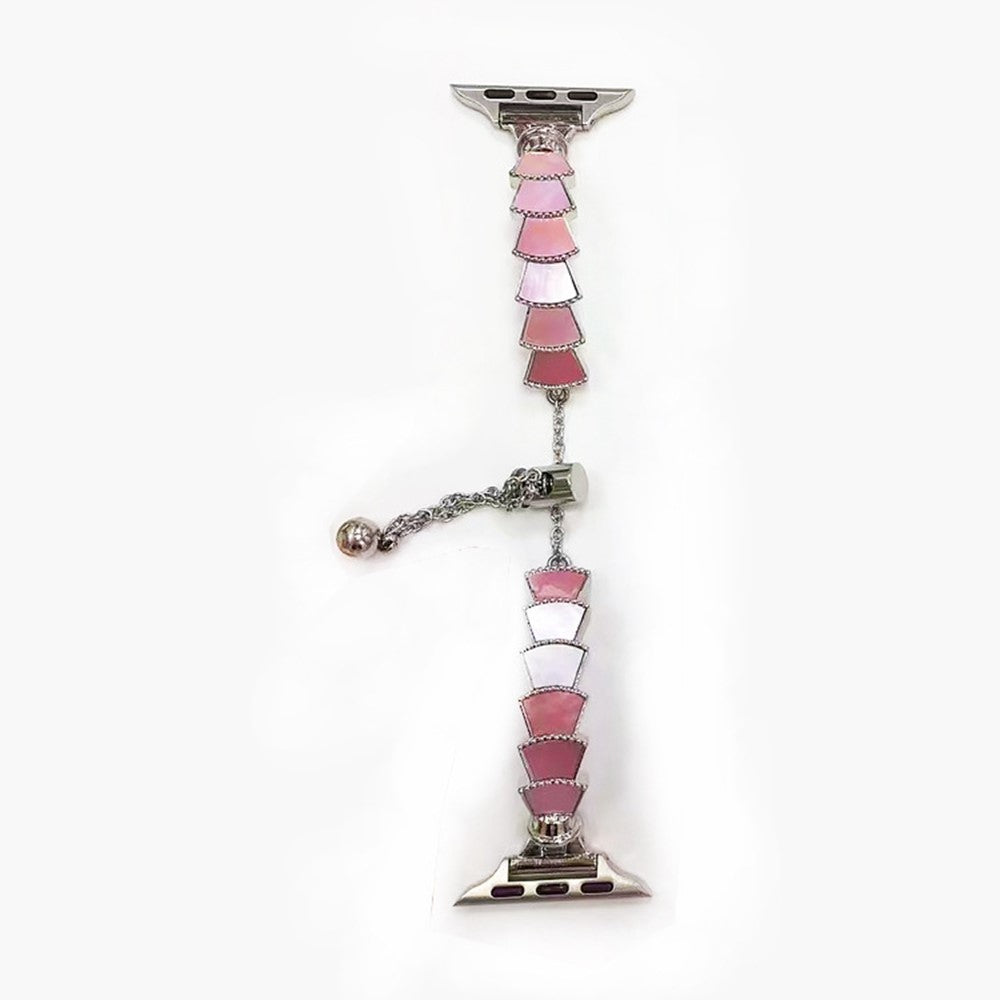 Sejt Universal Apple Metal og  Rhinsten Urrem - Sølv#serie_10