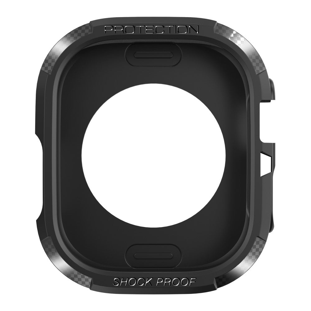 Apple Watch Series 8 (45mm) / Apple Watch Series 7 45mm Beskyttende Silikone Bumper  - Sort#serie_1