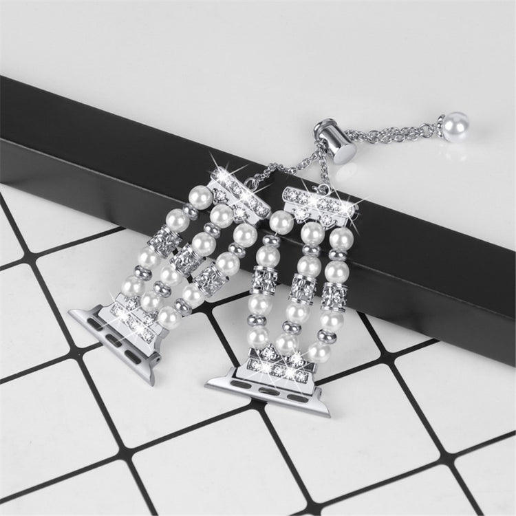 Vildt flot Universal Apple Metal, Plastik og Rhinsten Rem - Sølv#serie_5