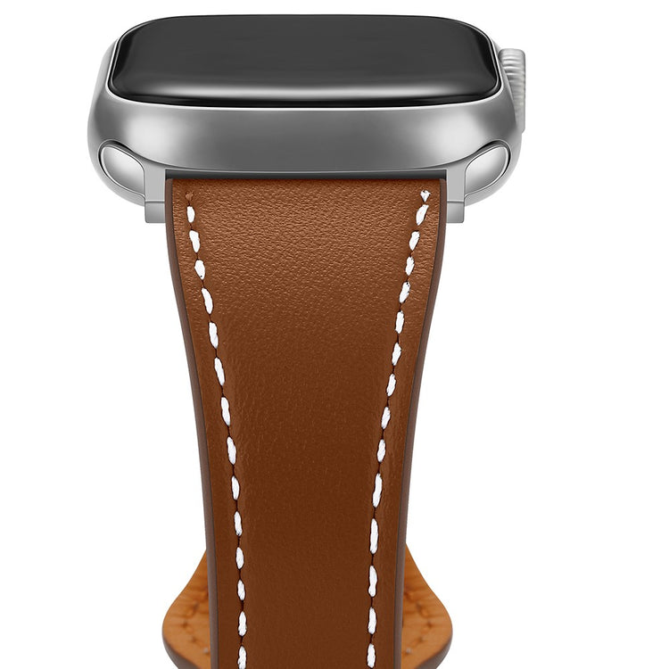Super fantastisk Universal Apple Ægte læder Rem - Brun#serie_1