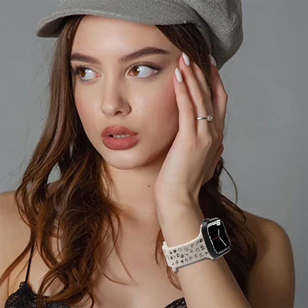 Helt vildt fed Universal Apple Silikone Rem - Sølv#serie_7