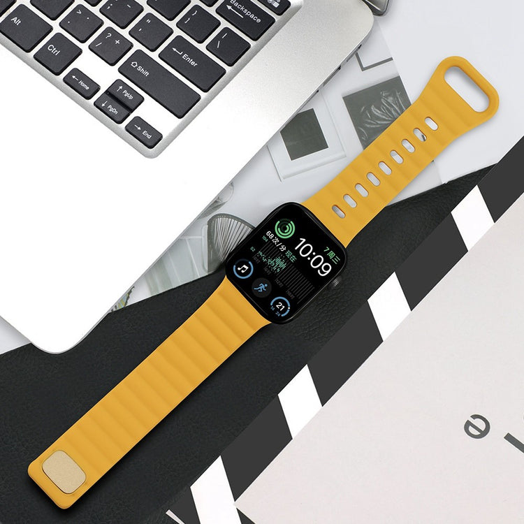 Meget slidstærk Universal Apple Silikone Rem - Gul#serie_5