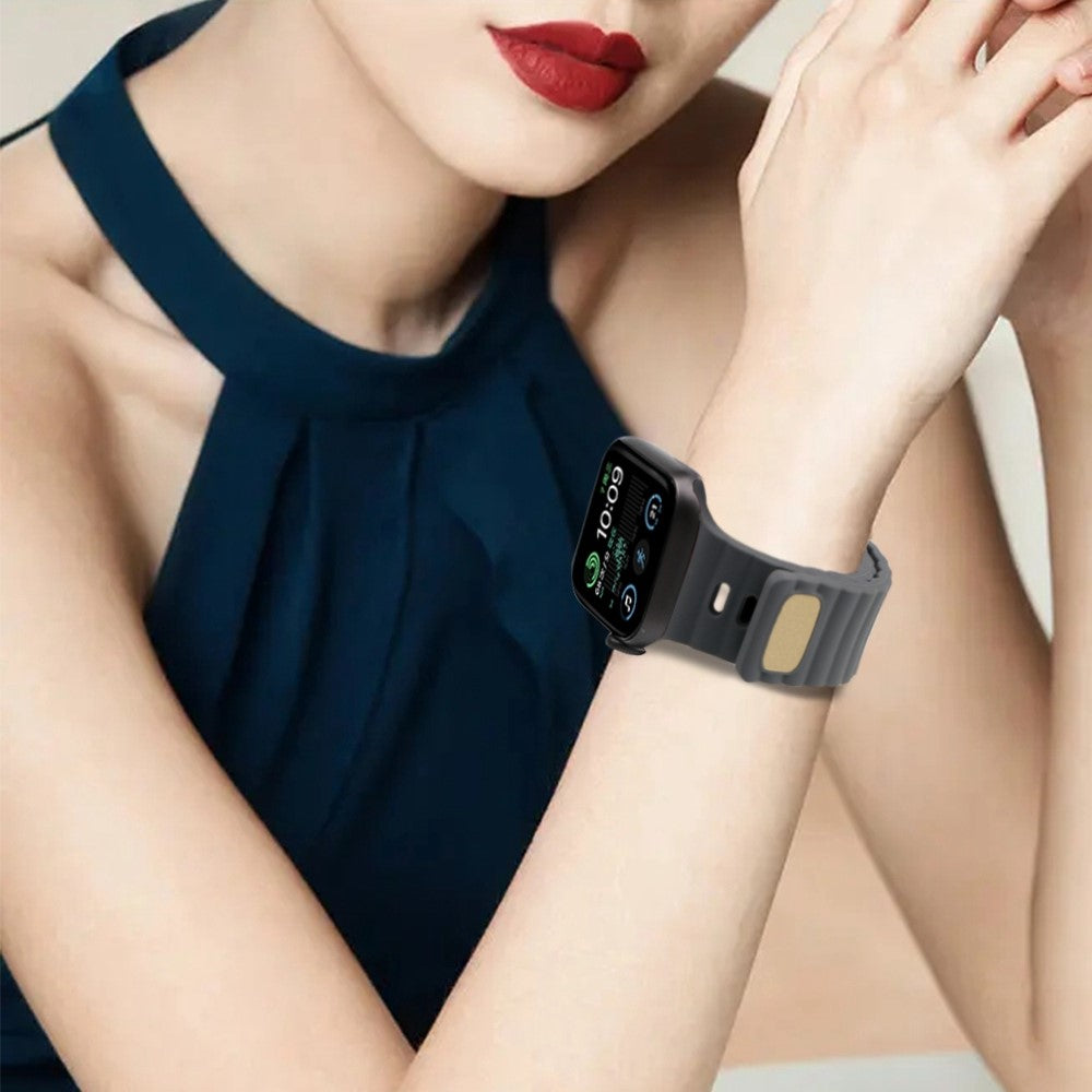 Meget slidstærk Universal Apple Silikone Rem - Sølv#serie_6