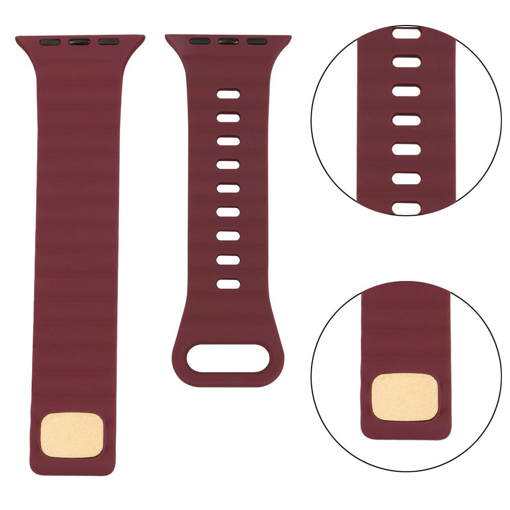 Meget slidstærk Universal Apple Silikone Rem - Rød#serie_8