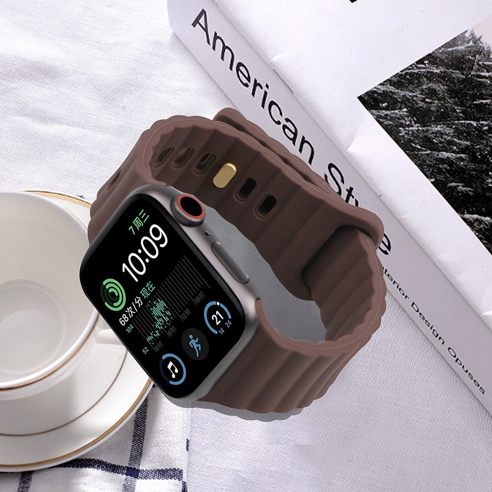 Meget slidstærk Universal Apple Silikone Rem - Brun#serie_9