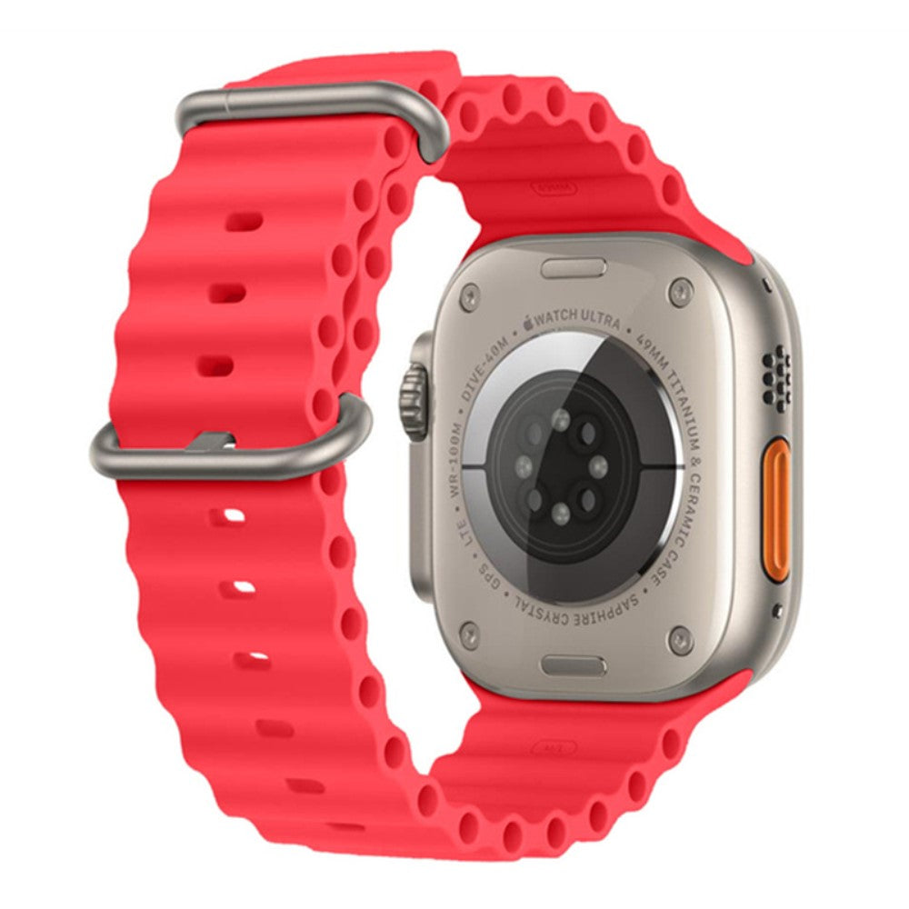 Nydelig Universal Apple Silikone Rem - Rød#serie_6