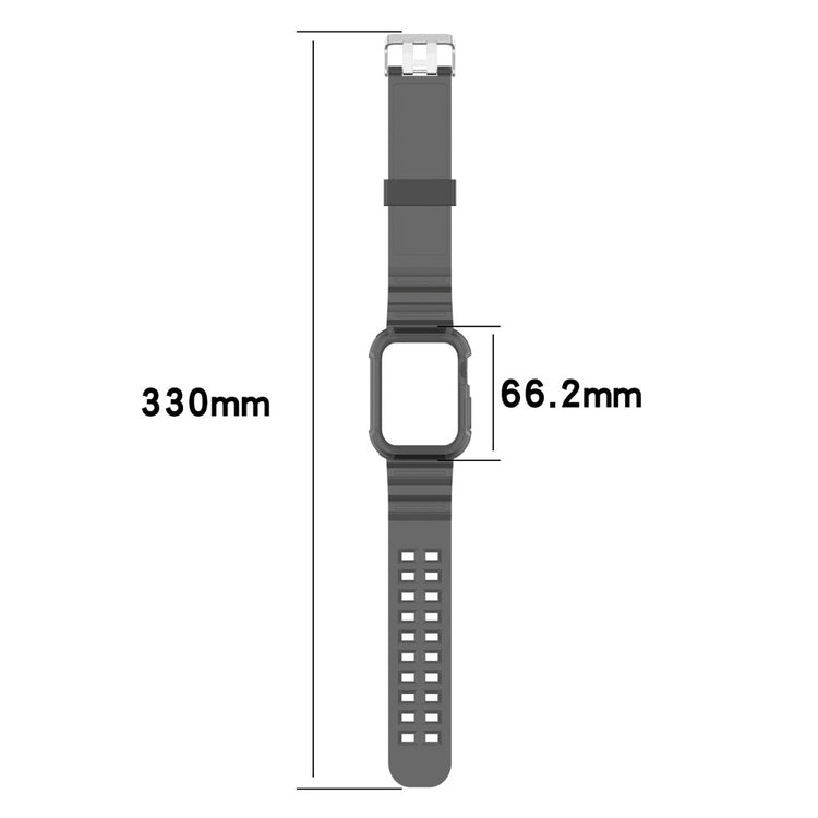 Vildt slidstærk Universal Apple Silikone Rem - Sort#serie_1