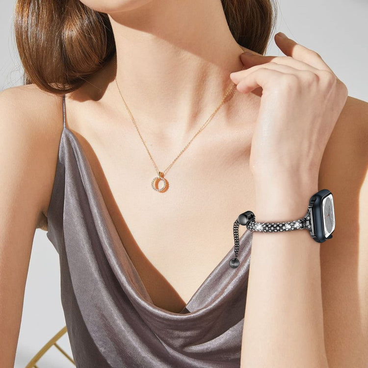 Meget godt Universal Apple Metal og Rhinsten Rem - Sort#serie_1